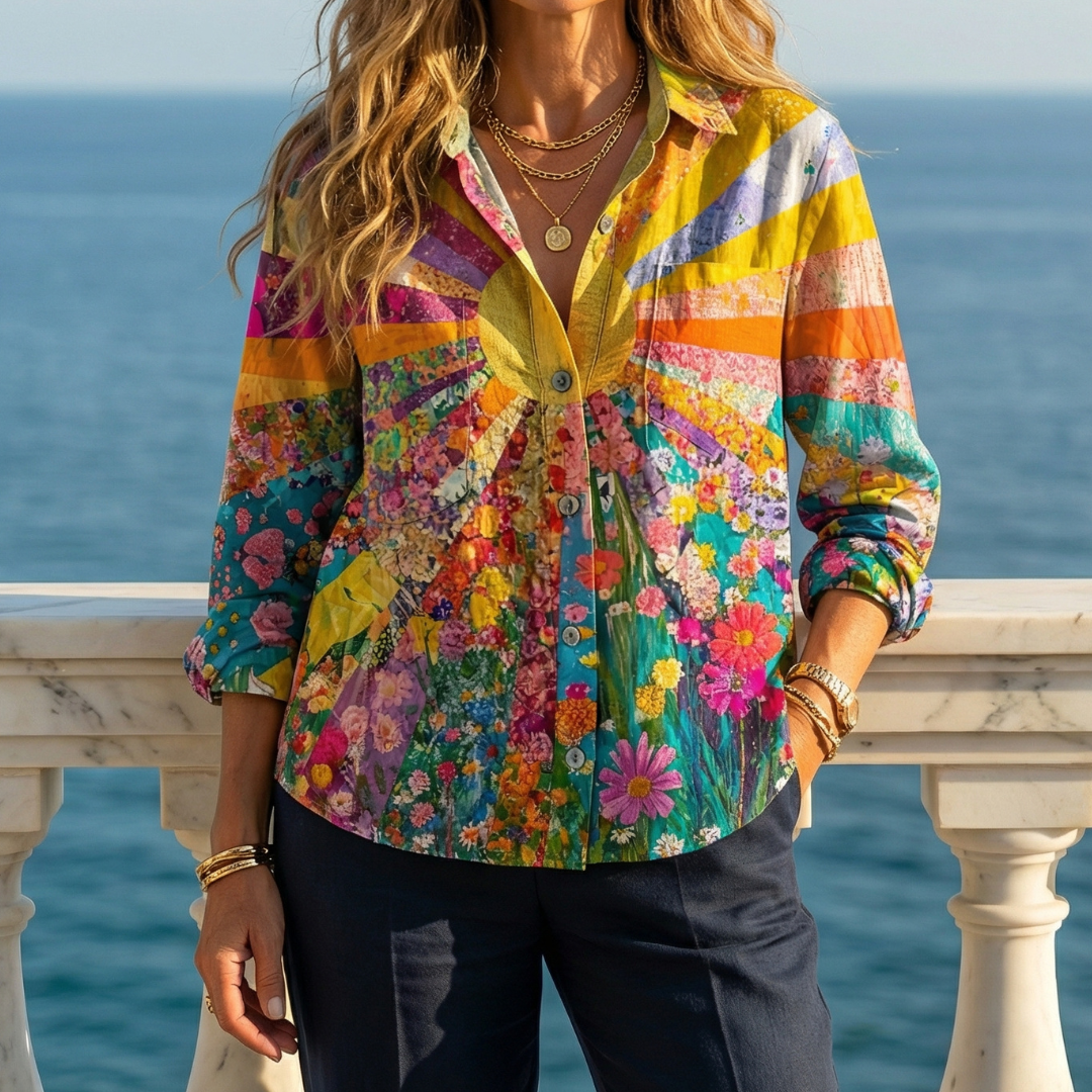 Tineke - Radiant Sunflower Blouse