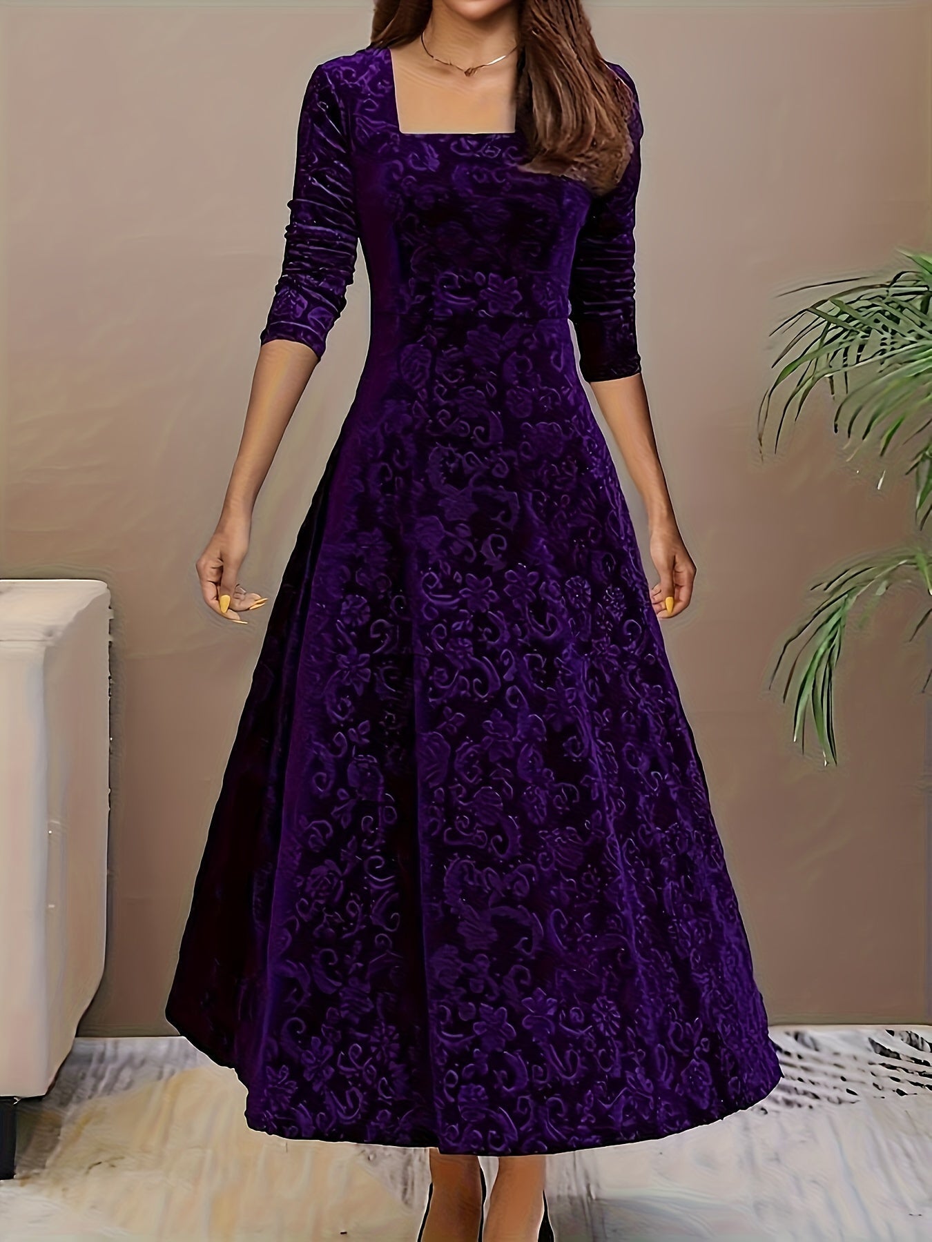 Nicola™ Elegant Velvet Dress