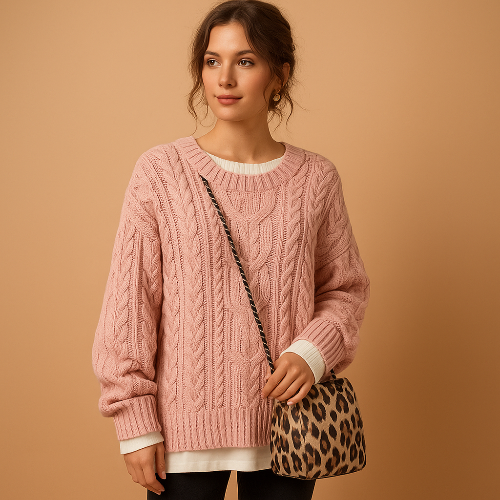 Lott | knitted women's jumper with round neck