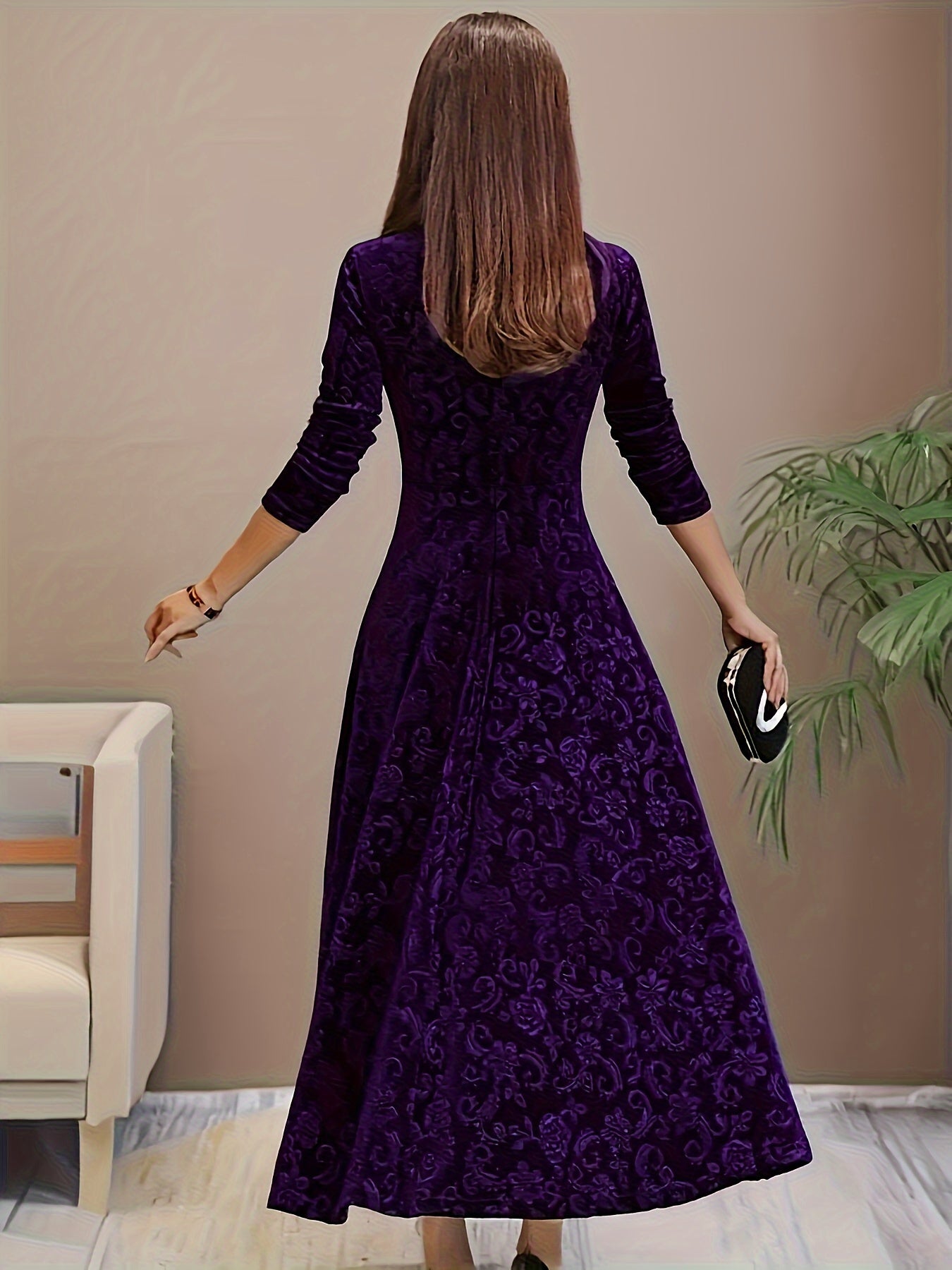 Nicola™ Elegant Velvet Dress
