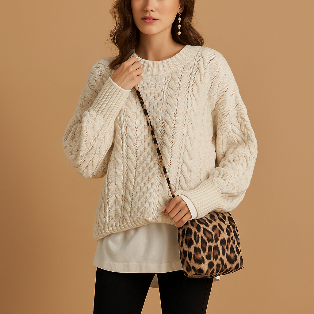 Lott | knitted women's jumper with round neck